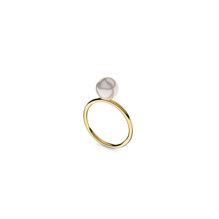 Bague Romy perle blanche - Or 18 carats -Thomas Escudier, créateur français   