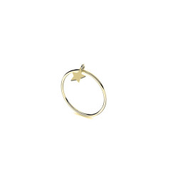 Bague Clara étoile - Or 18 carats -Thomas Escudier, créateur français   