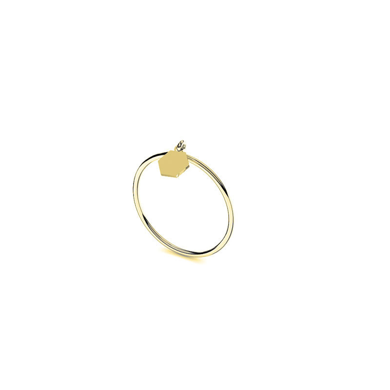 Bague Maya nid d'abeille - Or 18 carats -Thomas Escudier, créateur français   