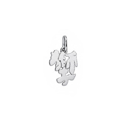 Pendentif idéogramme chinois lion – Or 9 carats jaune ou gris – Artisanat français depuis 1954 