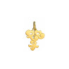 Pendentif idéogramme chinois gémeaux – Or 9 carats jaune ou gris – Artisanat français depuis 1954 