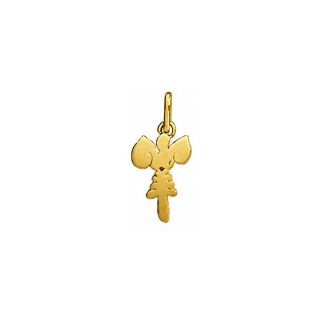 Pendentif idéogramme chinois Capricorne – Or 9 carats jaune ou gris – Artisanat français depuis 1954 