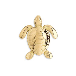 Pendentif tortue marine  – Or 9 carats jaune ou gris – Artisanat français depuis 1954 