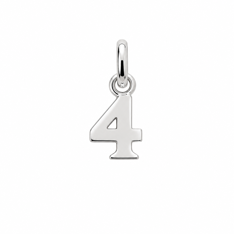 Pendentif chiffre 4 - Argent – Artisanat Français depuis 1954 