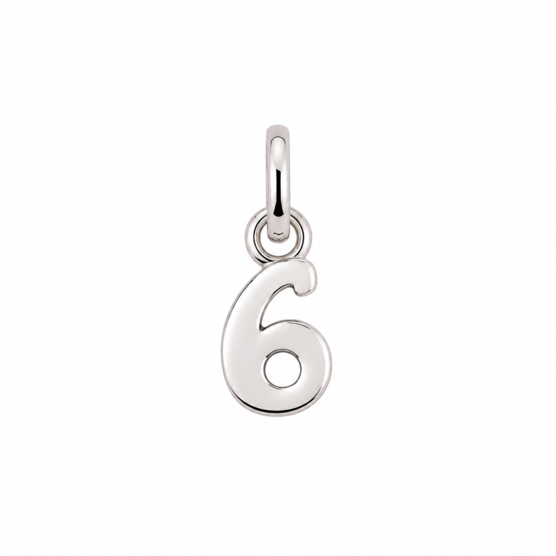Pendentif chiffre 6 - Argent – Artisanat Français depuis 1954 