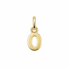 Pendentif chiffre 0  – Or 18 carats jaune ou gris – Artisanat français depuis 1954 