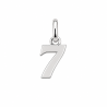 Pendentif chiffre 7  – Or 18 carats jaune ou gris – Artisanat français depuis 1954 