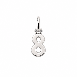 Pendentif chiffre 8  – Or 18 carats jaune ou gris – Artisanat français depuis 1954 