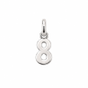 Pendentif chiffre 8  – Or 18 carats jaune ou gris – Artisanat français depuis 1954 