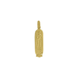 Pendentif cartouche Egyptien - plaqué Or jaune - Atelier 1924 - Patrimoine Vivant Français