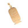 Pendentif cartouche Egyptien - plaqué Or jaune - Atelier 1924 - Patrimoine Vivant Français