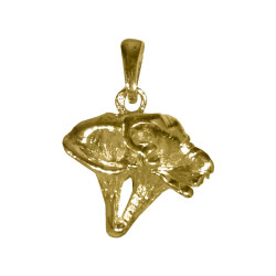 Pendentif champignon girolles - plaqué Or jaune ou rose - Atelier 1924 - Patrimoine Vivant Français