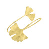 Bracelet Ginkgo biloba 2 feuilles - plaqué Or jaune ou rose - Atelier 1924 - Patrimoine Vivant Français