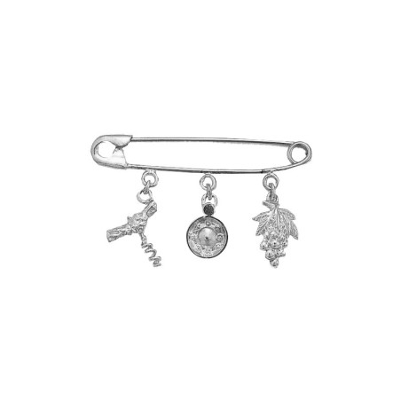 Broche vigneron Argent - Atelier 1924 - Patrimoine Vivant Français - Bijouterie La Petite Française