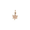 Pendentif feuille d'érable - plaqué Or jaune ou rose - Atelier 1924 - Patrimoine Vivant Français