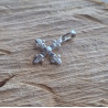 Croix fleur de Lys Argent -  Atelier 1924 - Patrimoine Vivant Français