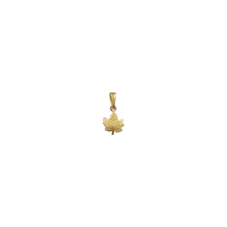 Pendentif feuille de platane – Or 14 carats jaune ou gris – Atelier 1924 - Patrimoine Vivant Français Couleur Or:Jaune