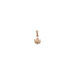 Pendentif feuille de platane   – Or 18 carats jaune, gris ou rose – Atelier 1924 - Patrimoine Vivant Français Couleur Or:Rose