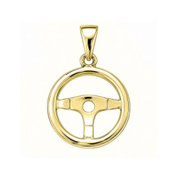 Pendentif volant de voiture - plaqué Or jaune ou rose - Atelier 1924 - Patrimoine Vivant Français 