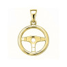 Pendentif volant de voiture - plaqué Or jaune ou rose - Atelier 1924 - Patrimoine Vivant Français 