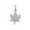 Pendentif feuille d'érable Argent  - Atelier 1924 - Patrimoine Vivant Français 