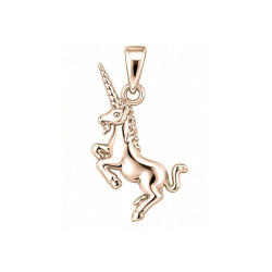 Pendentif Licorne - plaqué Or jaune ou rose - Atelier 1924 - Patrimoine Vivant Français Couleur Or:Rose