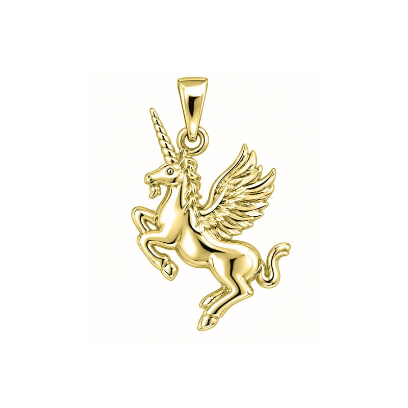 Pendentif Licorne ailée - Or 18 carats jaune, gris ou rose – Atelier 1924 - Patrimoine Vivant Français 