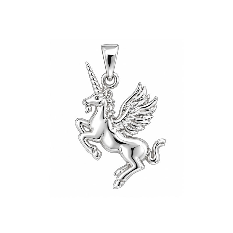 Pendentif Licorne ailée - Argent - Atelier 1924 - Patrimoine Vivant Français 