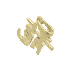 Pendentif signe Chinois dragon - Or 18 carats jaune, gris ou rose – Atelier 1924 - Patrimoine Vivant Français 
