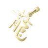 Pendentif signe Chinois dragon - Or 18 carats jaune, gris ou rose – Atelier 1924 - Patrimoine Vivant Français 