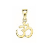 Pendentif signe Om - plaqué Or jaune ou rose - Atelier 1924 - Patrimoine Vivant Français 