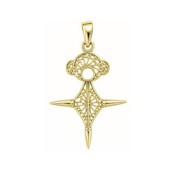 Croix du sud filigrane - plaqué Or jaune ou rose - Atelier 1924 - Patrimoine Vivant Français 