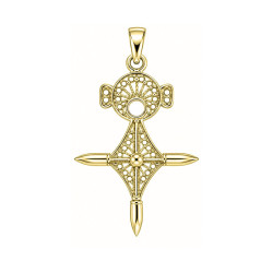 Croix du sud filigrane - Or 14 carats jaune ou gris - Atelier 1924 - Patrimoine Vivant Français 