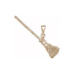 Pendentif balai de sorcière  – Or 18 carats jaune, gris ou rose – Atelier 1924 - Patrimoine Vivant Français 