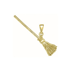 Pendentif balai de sorcière  – Or 18 carats jaune, gris ou rose – Atelier 1924 - Patrimoine Vivant Français 