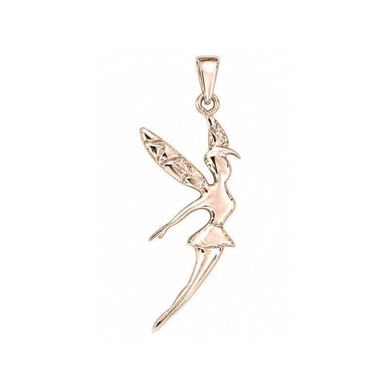Pendentif fée - Or 18 carats jaune, gris ou rose – Atelier 1924 - Patrimoine Vivant Français 