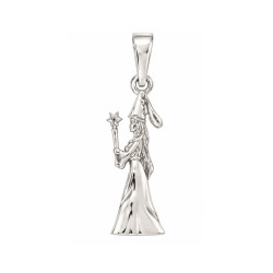 Pendentif fée ou magicienne - Argent - Atelier 1924 - Patrimoine Vivant Français 