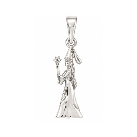 Pendentif fée ou magicienne - Argent - Atelier 1924 - Patrimoine Vivant Français 