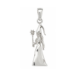 Pendentif fée ou magicienne - Argent - Atelier 1924 - Patrimoine Vivant Français 