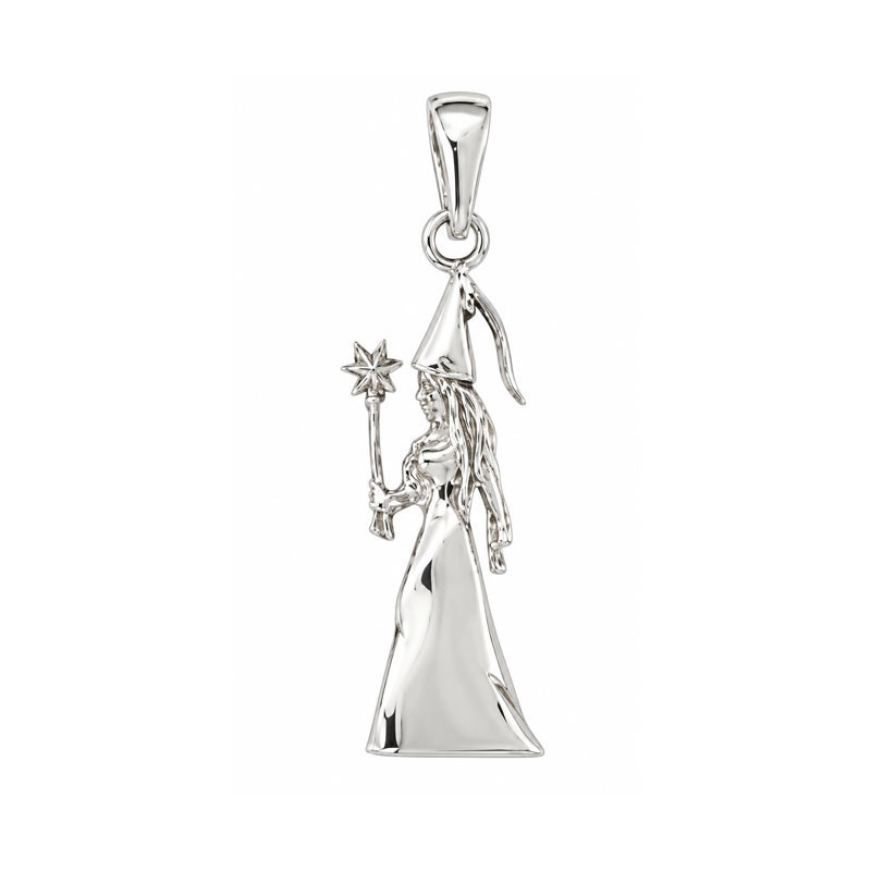 Pendentif fée ou magicienne - Argent - Atelier 1924 - Patrimoine Vivant Français 