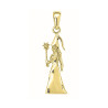 Pendentif fée ou magicienne - plaqué Or jaune ou rose - Atelier 1924 - Patrimoine Vivant Français 