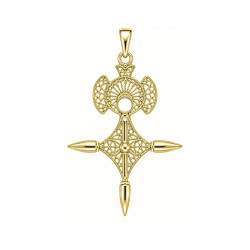 Croix du sud filigrane - plaqué Or jaune ou rose - Atelier 1924 - Patrimoine Vivant Français 