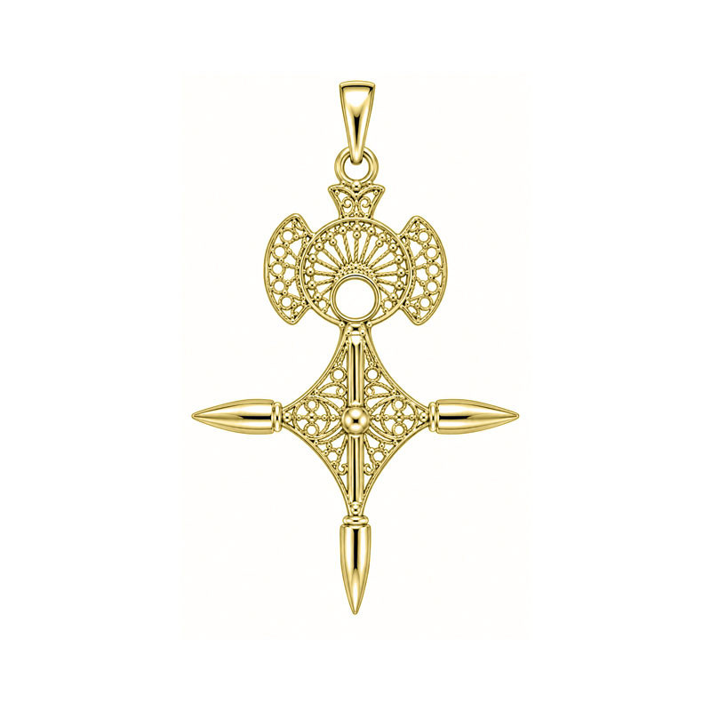Croix du sud filigrane - Or 14 carats jaune ou gris - Atelier 1924 - Patrimoine Vivant Français Couleur Or:Jaune