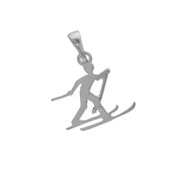 Pendentif skieur de fond - Argent - Atelier 1924 - Patrimoine Vivant Français 