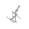 Pendentif skieur de fond - Argent - Atelier 1924 - Patrimoine Vivant Français 