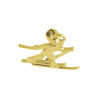 Pendentif skieur de fond - Or 14 carats jaune ou gris - Atelier 1924 - Patrimoine Vivant Français 