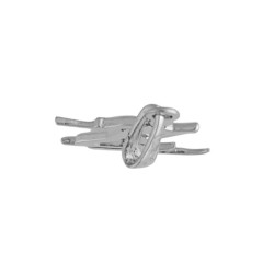 Pendentif skieur de fond - Argent - Atelier 1924 - Patrimoine Vivant Français 