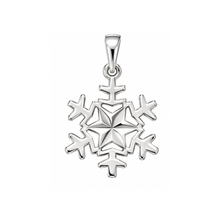 Pendentif flocon de neige - Argent - Atelier 1924 - Patrimoine Vivant Français 