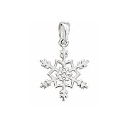 Pendentif flocon de neige - Argent - Atelier 1924 - Patrimoine Vivant Français 