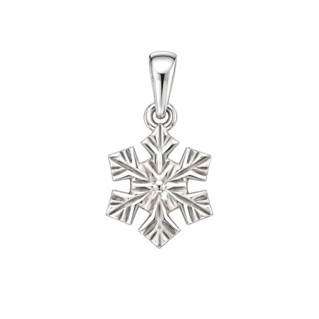 Pendentif flocon de neige - Argent - Atelier 1924 - Patrimoine Vivant Français 